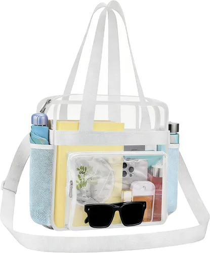 Vista 46 de Bolsa transparente para eventos de estadio 12 × 6 × 12 bolsa transparente para concierto, deporte, festival