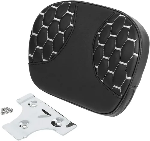 Vista 15 de C.C. RIDER Rubicon - Almohadilla desmontable para respaldo de barra de pasajero para Harley Touring Road King Street Glide Electra Glide 1994-2021