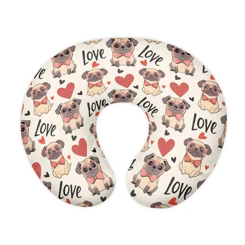 Vista 27 de Forchrinse Funda de almohada de lactancia floral de mariquita rosa para bebés y niñas, funda de almohada de lactancia materna suave lavable