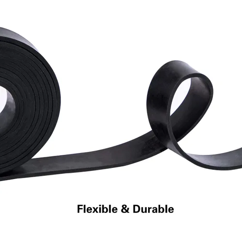 Vista 3 de TORRAMI Rollos de tiras de goma de neopreno sólido de 1/8 (.125) pulgada de espesor X 1 pulgada de ancho X 3.05 metros, para sellado de clima DIY