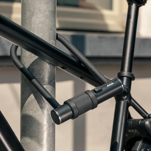 Vista 2 de Candado Combo AXA 8 para Bicicletas con U-Lock, Seguridad Antirrobo con Código de Combinación Reiniciable de 4 Dígitos, Acero Endurecido de 12mm
