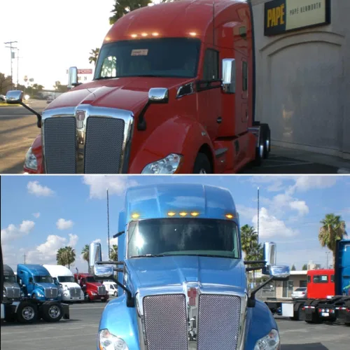 Vista 5 de Compatible con Kenworth T680 T770 T880 y Peterbilt 569 2015 2016 2017 2018 2019 2020, Luces LED de Marcador de Despeje para Techo de Cabina de Lente