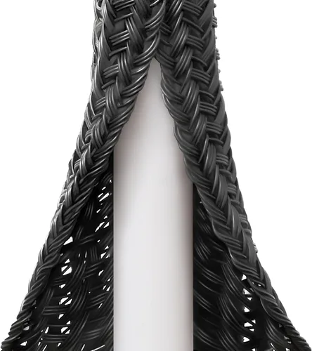 Vista 16 de ZhiYo Funda de cable de 6.6 pies a 1 pulgada, tubo protector de cable para mascotas, envoltura de cable de PC, funda de gestión de cables de Negro