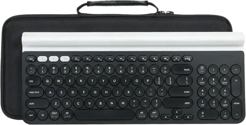 Vista 5 de Khanka - Funda de viaje rígida de repuesto para teclado inalámbrico multidispositivo Logitech K780