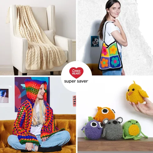 Vista 5 de Red Heart - Hilo Super Saver, color baya, paquete de 3