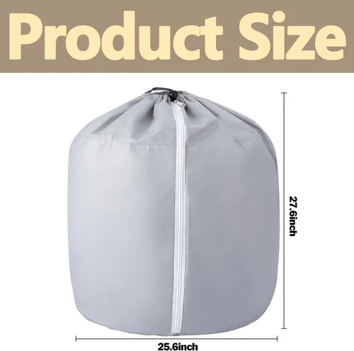Vista 2 de Tlswshsy 2 macetas de protección de invierno para plantas, bolsa de protección de maceta de 27.6 x 25.6 pulgadas, cubierta de maceta de invierno