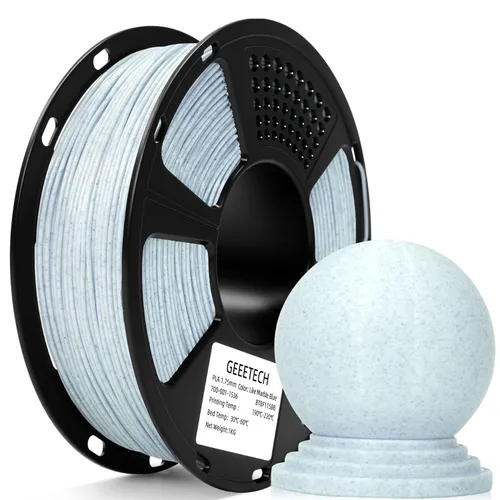 Vista 38 de GEEETECH Paquete de 6 kg de filamento para impresora 3D - Filamento PLA negro de 1.75 mm ± 0.02 mm (6 carretes, 1 kg cada uno) - Alta precisión