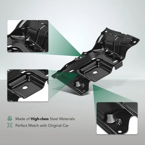 Vista 4 de YHTAUTO Soportes de parachoques delantero izquierdo y derecho compatibles con Ford F-150 2015-2017, F-150 Raptor 2017-2020, acero, placa de montaje