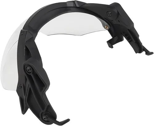 Vista 3 de Se puede conectar rápidamente a la pistola de aire táctica, casco rápido, gafas de seguridad tácticas de 2 lentes de color, con rieles ARC