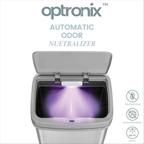 Vista 3 de Ninestars Nova Series - Basurero automático de 13 galones que elimina olores para cocina, control automático de olores, sensor de movimiento, 50