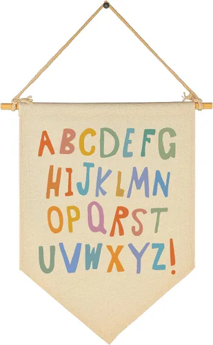 Vista 19 de Fomenta - Regalos de Decoración de Pared para Guardería, Aula, Sala de Juegos, Dormitorio, Puerta Principal, Bandera de Mentalidad de Crecimiento