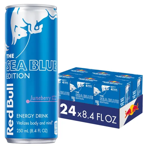 Vista 43 de Red Bull - Bebida energética, edición de coco, 8.4 onzas líquidas, paquete de 4, 33.6 onzas líquidas