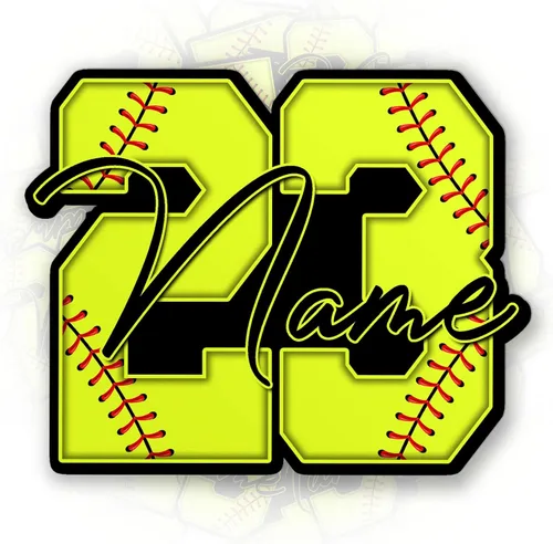 Vista 9 de Calcomanía con nombre personalizado, para casco de béisbol y sóftbol, calcomanías de vinilo troquelado para casco, laptop, botella de agua