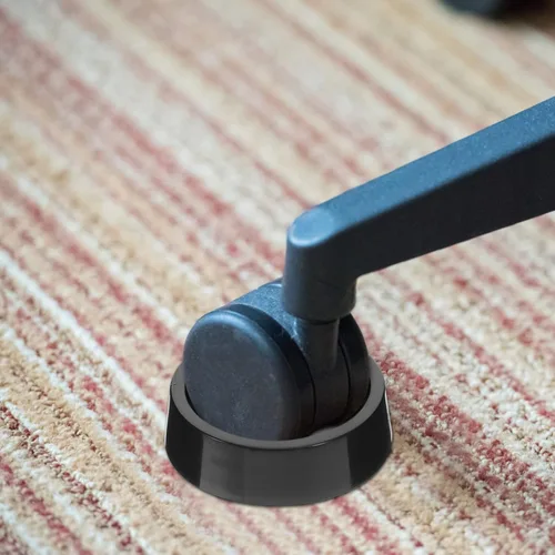 Vista 8 de DOITOOL Copas de goma para muebles, 4 posavasos antideslizantes para muebles, tapones redondos para ruedas, 1.9 pulgadas (negro)