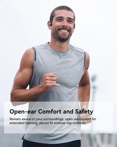 Vista 7 de NANK Runner Diver2 Pro Auriculares de Conducción Ósea, IP69 Impermeables para Natación, Auriculares de Oreja Abierta Inalámbricos Bluetooth 5.4