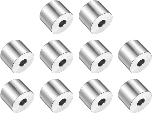Vista 39 de uxcell 10 piezas de espaciador de acero inoxidable de 1/2 pulgada de diámetro interior x 1 pulgada de diámetro exterior x 1 pulgada de longitud