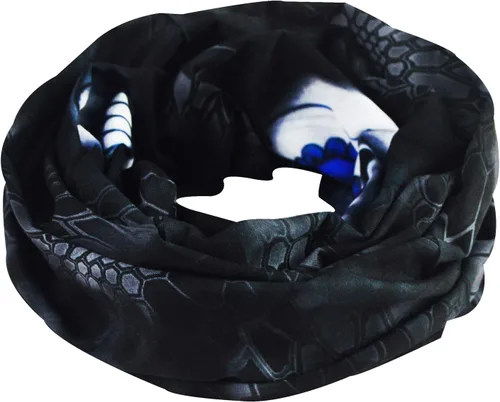 Vista 4 de Obacle Máscara facial de calavera para mujer, protección contra el polvo, viento, sol, rave, festival, equitación