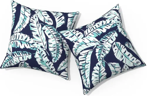 Vista 17 de Almohadas de exterior para muebles de patio de 16 x 16 pulgadas, almohadas cuadradas para exteriores con rellenos, almohadas decorativas de patio