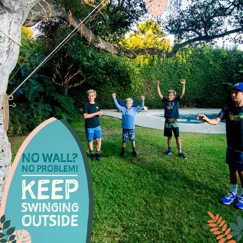 Vista 7 de Tiki Toss Ring Toss Game for Adults & Kids - Hook and Ring Games with String and Hooks for Indoor Use, Man Cave Decor & Stuff, Gifts for Men