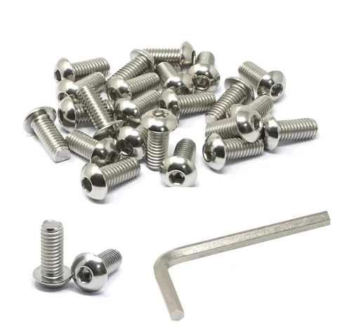 Vista 32 de iexcell Kit de tornillos de cabeza hexagonal de acero inoxidable 304 de 1/4-20 x 1, 50