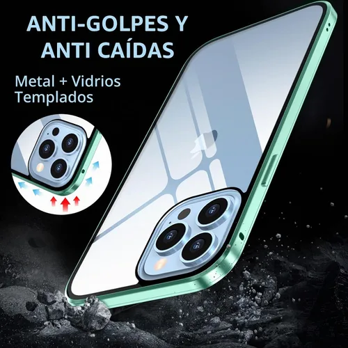 Vista 2 de Guppy Funda magnética compatible con iPhone 13 Pro con protector de pantalla de privacidad integrado, vidrio templado antiespía, delgado de metal