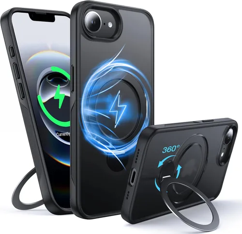 Vista 62 de [NO.1 Magnético] Funda para iPhone X (10)/Xs con carga inalámbrica MagSafe [mate translúcido] [antihuellas] [prueba de caídas de grado militar]