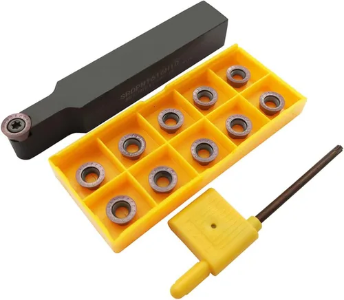 Vista 12 de Juego de soporte de inserción de herramienta de torneado de carburo indexable de vástago de 1/2 "/12 mm, 2 piezas SCACR1212H09 SCACL1212H09