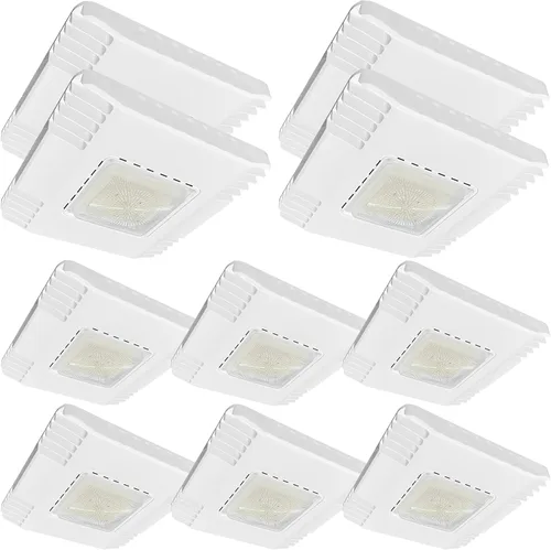 Vista 11 de 150W LED Canopy Light, 21000LM 5700K, Surface Mount LED Gas Station Carport Ceiling Light [600W HID/HPS Equiv.], IP65 Rated High Bay Parking Garage