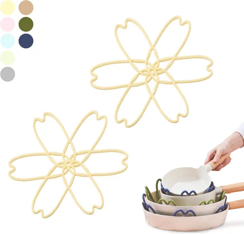 Vista 19 de iPROTECT - Stack Expert - Protector multiusos de silicona sin BPA para ollas y sartenes juego de 2 salvamanteles para todos los tamaños