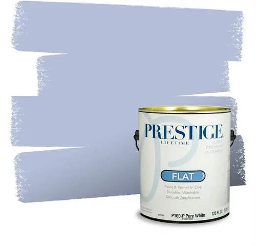 Vista 56 de Prestige Paints - Pintura exterior e imprimación en uno, 1 galón, plano, coincidencia comparable con Behr Misty Isle, P500-N-MQ5-62