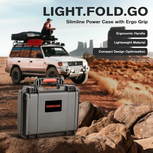 Vista 3 de Estuche para NOCO Boost X GBX45 – Estuches rígidos impermeables para batería de arranque de 1250A, caja de batería externa, cables puente