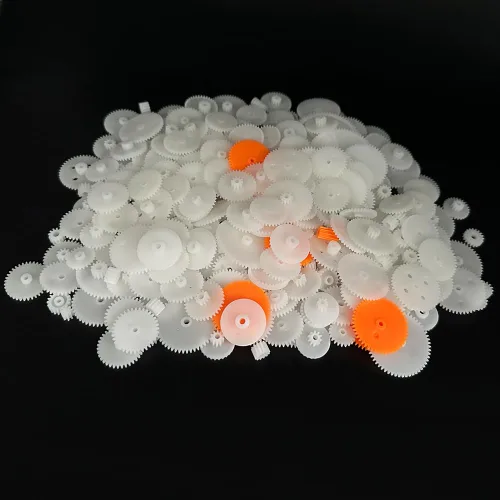 Vista 8 de 72PCS Engranajes de motor pequeños Engranajes de plástico para motor RC Modelo de coche Juguete DIY Helicóptero RC Toy Gear Reemplazo Módulo 0.5