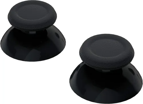 Vista 4 de eXtremeRate Palillos de repuesto negros 3D Joystick para controlador PS5, palanca analógica con destornillador para PS4 Slim Pro Controller
