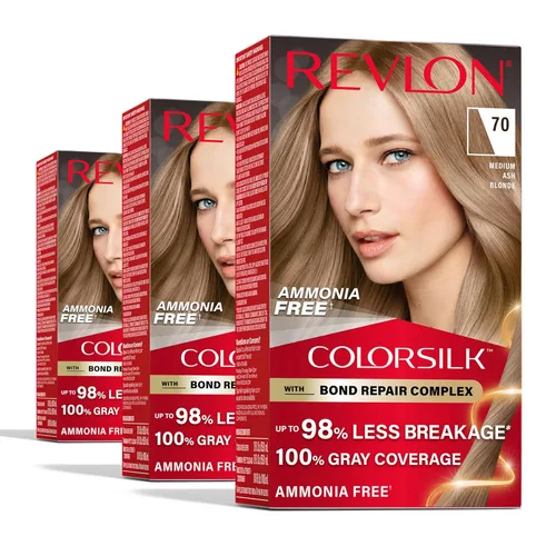 Vista 18 de Revlon ColorSilk with Bond Repair Complex, color permanente para el cabello rubio, cobertura 100 % de las canas, tinte para el cabello sin amoníaco