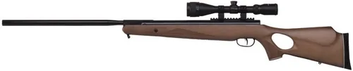 Vista 2 de Rifle de aire Crosman Benjamin Trail NP XL 1500. Rifle de aire 177 con pistón nitro y calibre con culata de madera, incluye mira de 3-9 x 1,6