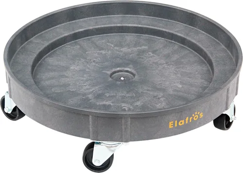Vista 9 de ELAFROS Plataforma Rodante de Barriles de 55 y 30 Galones de Plástico para Trabajo Pesado – Carro de Barriles de Plástico Duradero Capacidad de 408