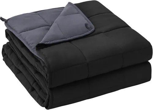 Vista 69 de yescool - Manta con peso, 7 libras, fresca, transpirable, con cuentas de cristal prémium, lavable a máquina, para dormir, 60-90 libras, 41 x 60 Gris
