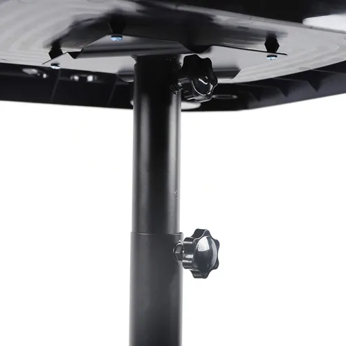 Vista 7 de Beauty Rolling - Carrito de aluminio para peluquería, altura ajustable, con 5 ruedas para baño, spa, salón (negro)