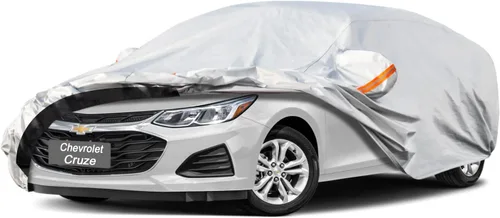 Vista 80 de GUNHYI - Funda de automóvil de 6 capas para Tesla Model 3 (2017-2025), impermeable para todo tipo de clima, protección UV contra la nieve, el sol