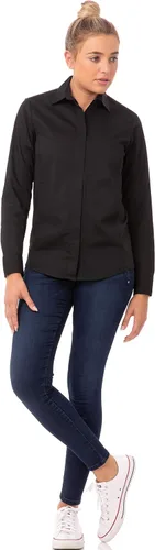 Vista 3 de Chef Works Camisa Shelby con cremallera frontal para mujer