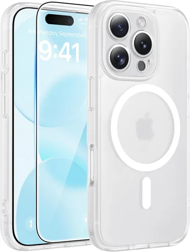 Vista 307 de FNTCASE Funda para iPhone Air: [Compatible con Magsafe] Fundas translúcidas mate con [protección completa de la cámara] [protector de pantalla]