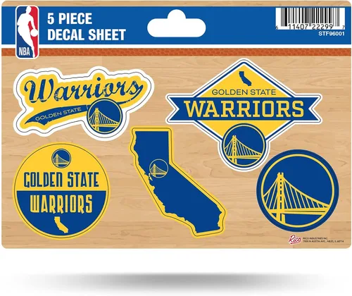 Vista 6 de Rico Industries Hoja de adhesivos NBA (5 unidades)