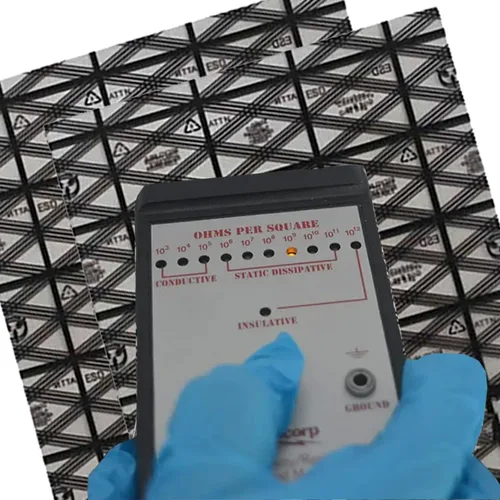 Vista 4 de Bolsas antiestáticas 10 unids 16 X 24 pulgadas ESD blindaje bolsas con etiquetas antiestáticas para disco duro SSD HDD placa base tarjeta de video