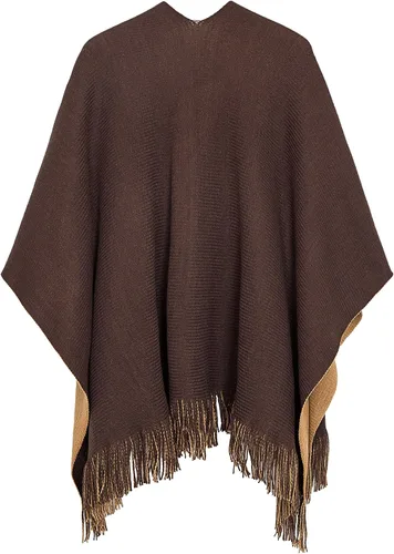 Vista 36 de Urban CoCo Poncho vintage de invierno para mujer, capa con borlas, chal envolvente