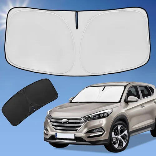 Vista 69 de Parasol de 2025 capas para parabrisas, ajuste personalizado, tela 240T, parasol retráctil que bloquea los rayos ultravioletas, accesorios