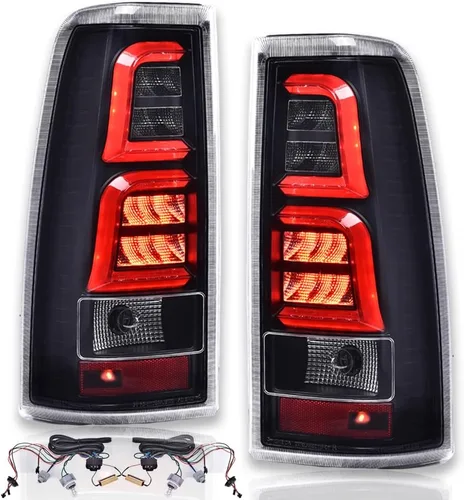 Vista 17 de PIT66 Luces traseras compatibles con Chevy Silverado 1500 2500 HD 2016-2019, compatibles con GMC Sierra 3500 HD 2016-2019, lámparas de freno