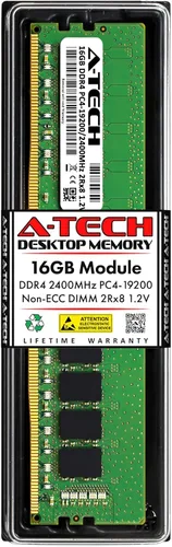 Vista 12 de A-Tech 4GB DDR4 2400 MHz UDIMM PC4-19200 (PC4-2400T) CL17 DIMM Non-ECC Desktop RAM módulo de memoria