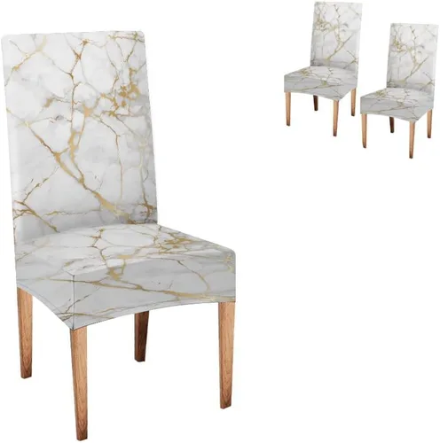 Vista 95 de CAPSCEOLL - Juego de 2 fundas para sillas elásticas, extraíbles y lavables, fundas para sillas Parson para sala de estar, comedor, cocina