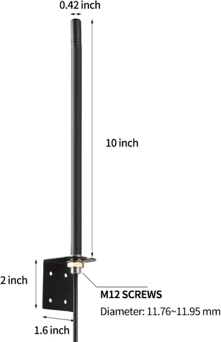 Vista 2 de Antena de montaje en pared para cámara celular 4G LTE, compatible con Spypoint Flex Series Link Micro EVO Covert Spartan Stealth Cam Tactacam Reveal