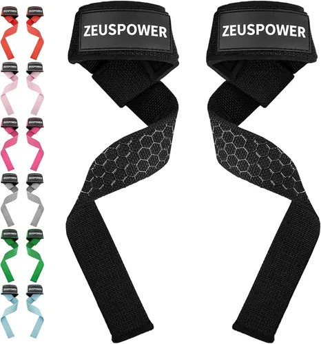 Vista 15 de Lifting Straps Wrist Straps for Weightlifting Gym Straps Weight Lifting Deadlift Workout Women Men Dumbbell Straps for Hand RDL Strap Exercise